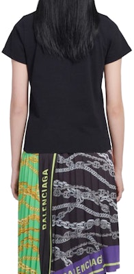 (W) Camiseta Negra Balenciaga Logo Estampado Corte Holgado 578133TEV481361 Purchase (W) Camiseta Negra Balenciaga Logo Estampado Corte Holgado 578133TEV481361