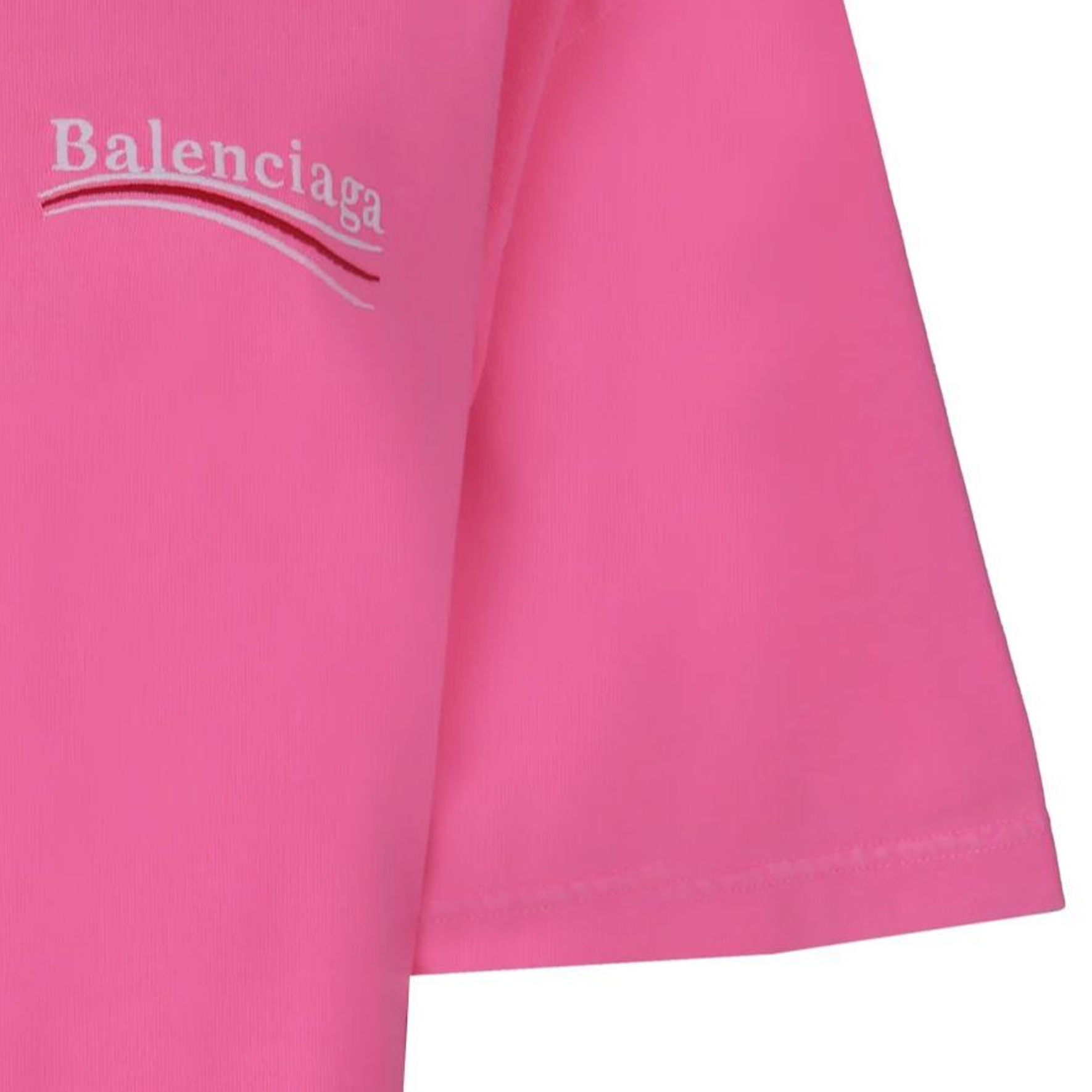 (Women) Balenciaga Logo Print Pink Oversized  Short Sleeve Casual T-Shirt. 641655TPVI35001 圖 5