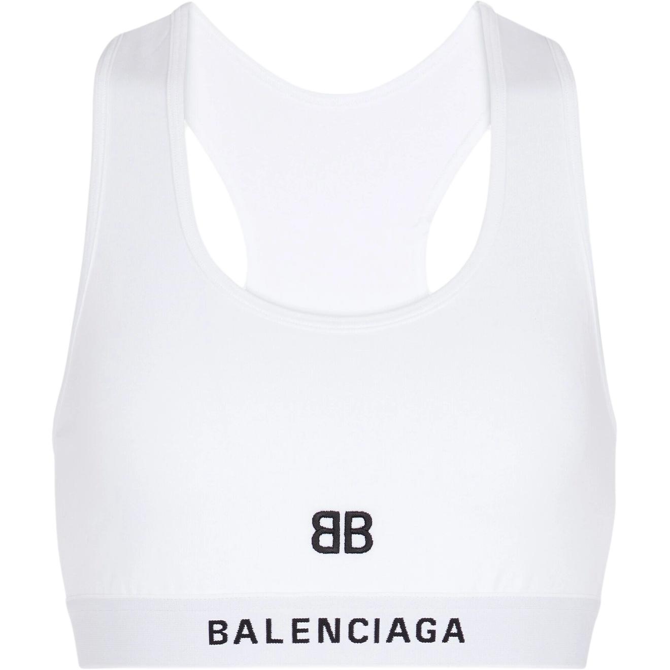 Order (W) 巴黎世家Logo印花白色運動內衣。 6573763A8B89000