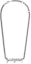 Lookbook (W) 발렌시아가 여성용 로고 실버 목걸이, 브라스 메탈. 787781TZ99I0911