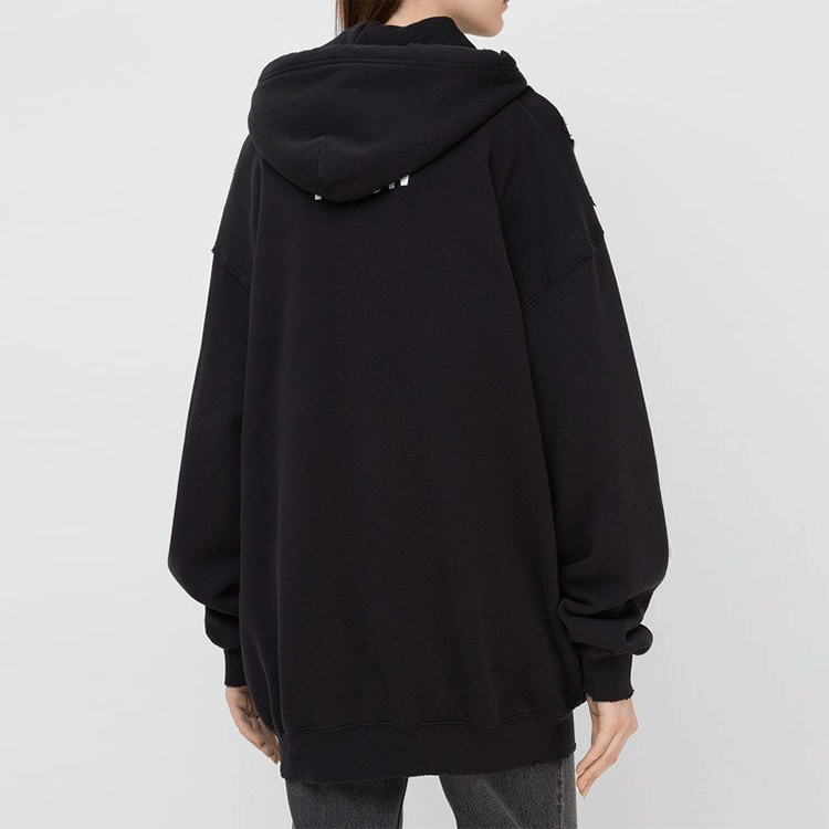 (Women) Balenciaga Loose Fit Black Hoodie with Cat Graphic 578135TJVG91000 圖 5