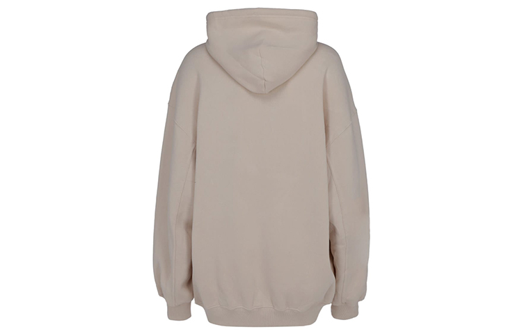 (Women) Balenciaga Loose Fit Letter Logo Pullover Hoodie Grey White 641529TJVB19054 圖 3