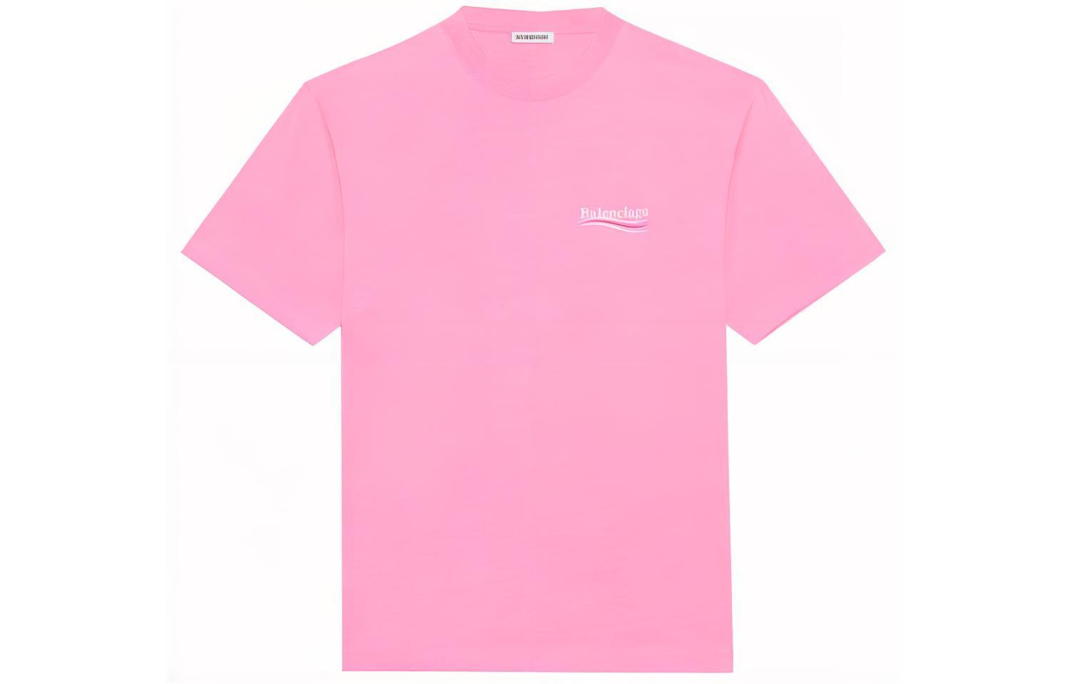 (Women) Balenciaga Loose Fit Pink Cola Logo Print T-Shirt 641655TJVF75713 圖 2