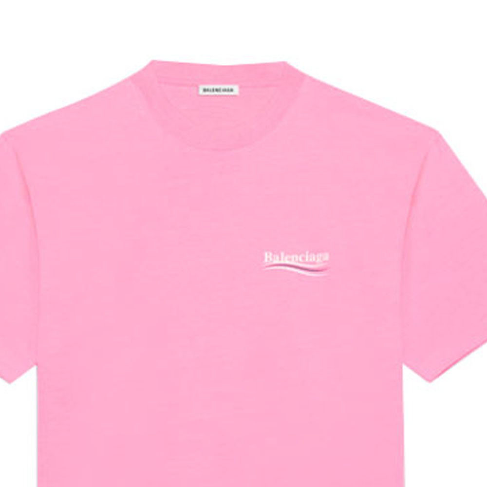 (Women) Balenciaga Loose Fit Pink Cola Logo Print T-Shirt 641655TJVF75713 圖 8