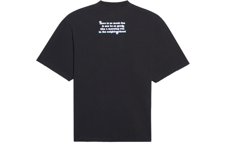 Lookbook (W) バレンシアガ ラブベア ロゴプリント ブラックTシャツ 641532TJVI11000