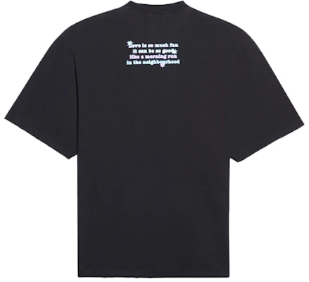 (W) バレンシアガ ラブベア ロゴプリント ブラックTシャツ 641532TJVI11000 Lookbook (W) バレンシアガ ラブベア ロゴプリント ブラックTシャツ 641532TJVI11000