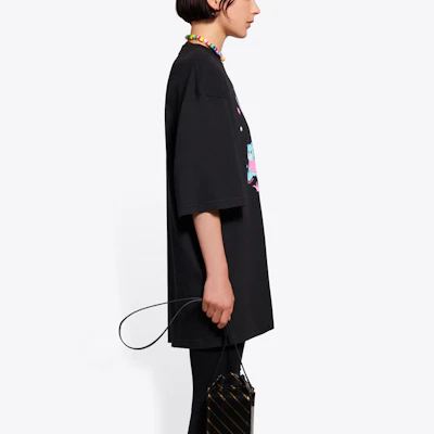 (W) バレンシアガ ラブベア ロゴプリント ブラックTシャツ 641532TJVI11000 Details for (W) バレンシアガ ラブベア ロゴプリント ブラックTシャツ 641532TJVI11000