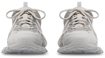 巴黎世家時尚圓頭綁帶低幫休閒鞋女款灰色 Lookbook 巴黎世家時尚圓頭綁帶低幫休閒鞋女款灰色