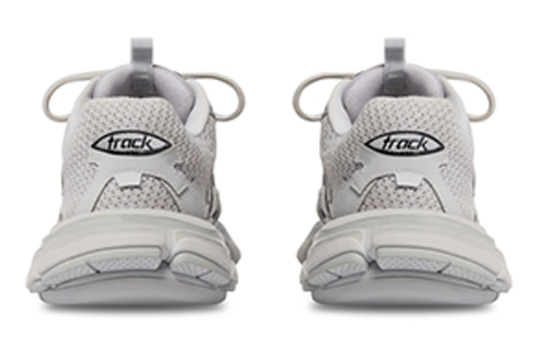 Shop 巴黎世家時尚圓頭綁帶低幫休閒鞋女款灰色