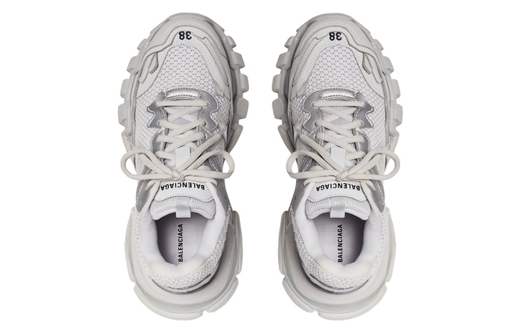 Purchase 巴黎世家時尚圓頭綁帶低幫休閒鞋女款灰色