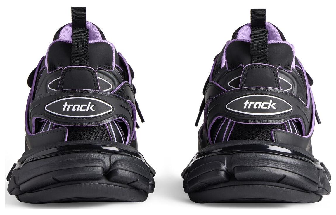 (W) Balenciaga Track Sock Sneakers 'Black and Light Purple Knit and Nylon' 圖 5