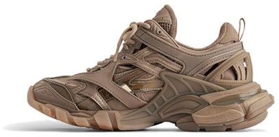 (W) 巴黎世家低帮棕色皮革运动鞋 668822W3CT19911 Buy (W) 巴黎世家低帮棕色皮革运动鞋 668822W3CT19911