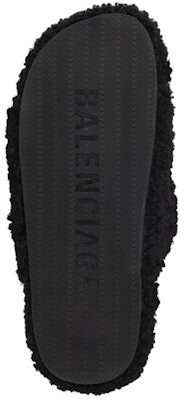 (W) Balenciaga Mallorca 'Selipar Bulu Tiruan Hitam' 670944W2EJ11000 Shop (W) Balenciaga Mallorca 'Selipar Bulu Tiruan Hitam' 670944W2EJ11000