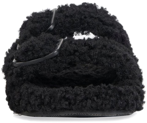 (W) Balenciaga Mallorca 'Selipar Bulu Tiruan Hitam' 670944W2EJ11000 Purchase (W) Balenciaga Mallorca 'Selipar Bulu Tiruan Hitam' 670944W2EJ11000