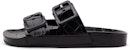 (W) Balenciaga Mallorca Sandal Kulit Buaya Hitam 660295WBB611010