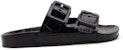 (W) Balenciaga Mallorca Sandal Kulit Buaya Hitam 660295WBB611010