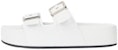 (W) Balenciaga Mallorca Sandal Tapak Tebal Putih 656842WA2M69090