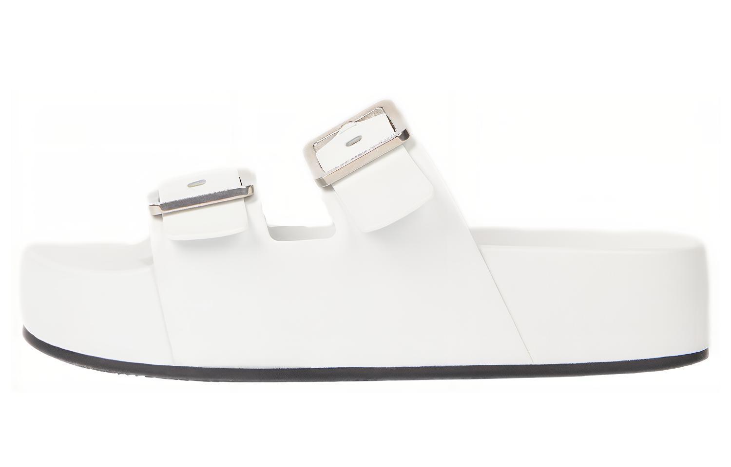 (Women) Balenciaga Mallorca Thick Bottom Sandals White 656842WA2M69090