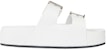 (W) Balenciaga Mallorca Sandal Tapak Tebal Putih 656842WA2M69090