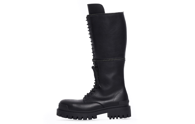 Buy (W) Balenciaga Master High-Top ''Zwart Leer'' 664713WA9O11081