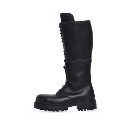 (W) Balenciaga Master High-Top 'Black Leather'