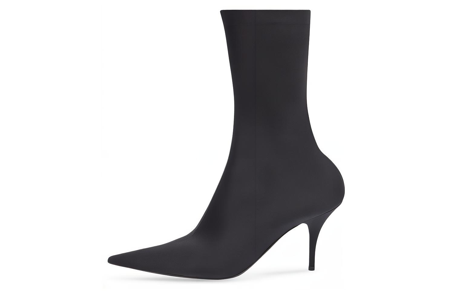 (Women) Balenciaga Matte Knife Boots 'Black' 548265W2ES01000