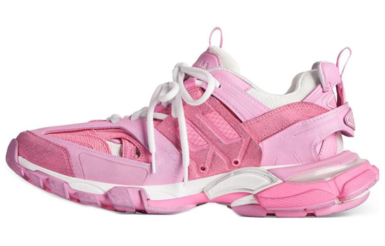 (W) Balenciaga Track Sneakers 'Pink Mesh and Suede Like Fabric'