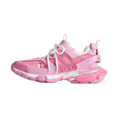 (W) Balenciaga Track Sneakers 'Pink Mesh and Suede Like Fabric'