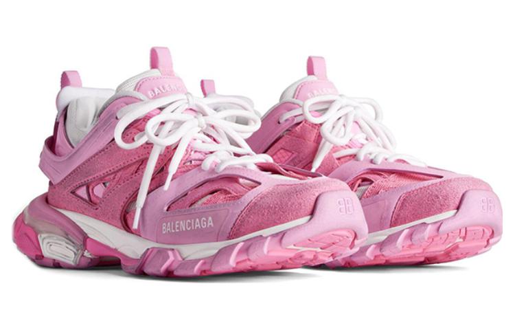 (W) Balenciaga Track Sneakers 'Pink Mesh and Suede Like Fabric' 圖 2