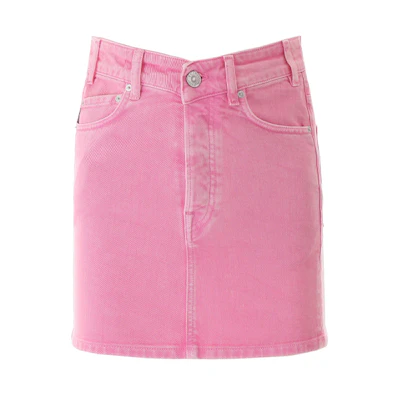 (Women) Balenciaga Mini A-Line Skirt Pink 571459TEW378000