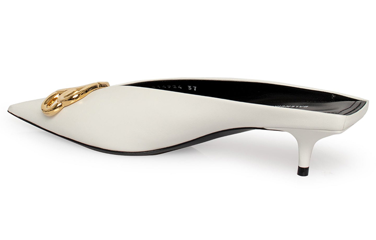 Shop (W) バレンシアガ モノグラム スクエア ナイフ BB (白ナパ羊革) 614924WAWN29075