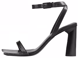 Buy 巴黎世家 Moon 小牛皮 踝帶 高跟涼鞋 黑色 女款