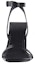 Lookbook (W) Balenciaga Moon Sandal Tumit Tinggi Kulit Hitam dengan Tali Kecil 615766WA7601000