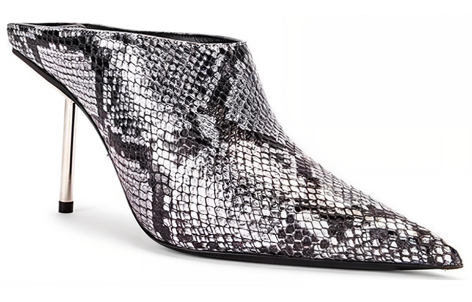 Order (Women) Balenciaga Mule 'Silver Black' 591124WA9L08100