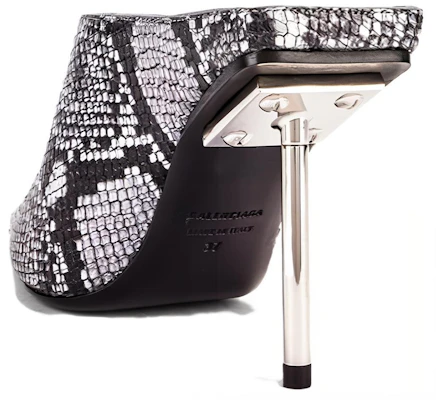 (Women) Balenciaga Mule 'Silver Black' 591124WA9L08100 Lookbook (Women) Balenciaga Mule 'Silver Black' 591124WA9L08100