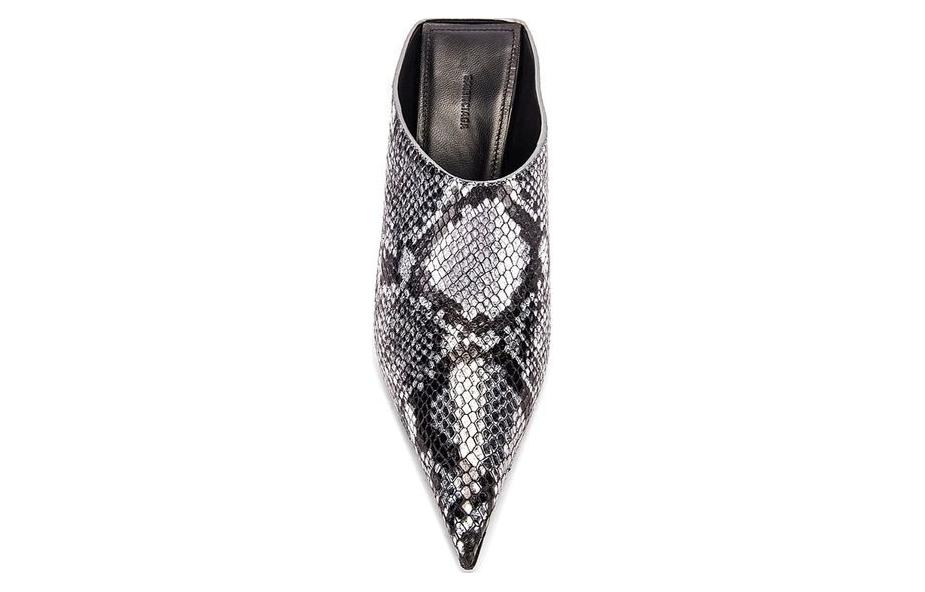 Shop (Women) Balenciaga Mule 'Silver Black' 591124WA9L08100