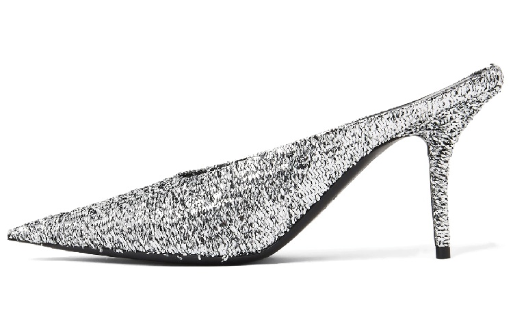 (Women) Balenciaga Mule M80 'Metabllic' 702017W2LB08010