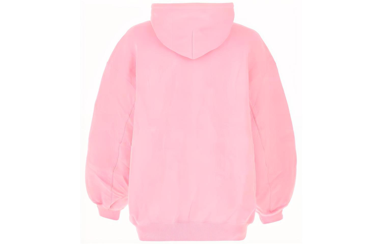 (Women) Balenciaga Multilingual Letter Print Hoodie Pink SS21 641529TJVI61401 圖 3