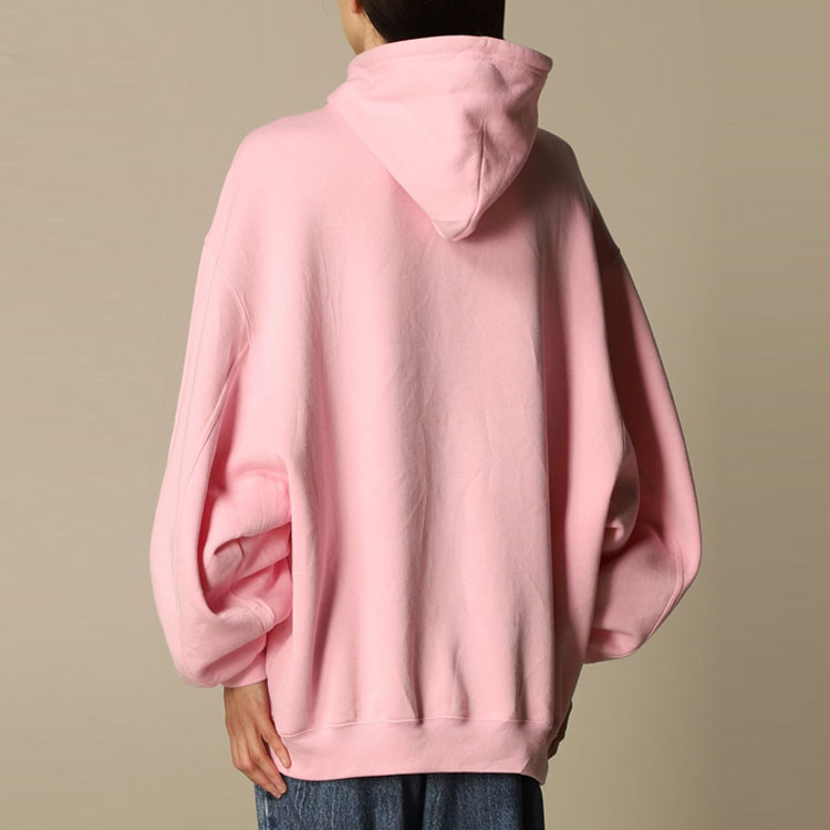 (Women) Balenciaga Multilingual Letter Print Hoodie Pink SS21 641529TJVI61401 圖 5