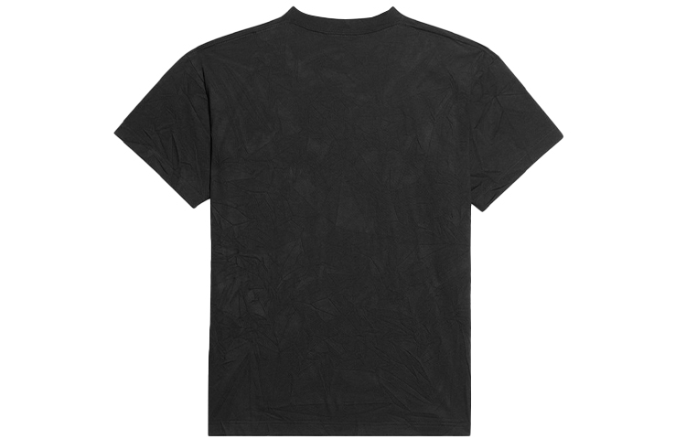 (Women) Balenciaga Multilingual Logo Print Black Pleated T-Shirt 612965TJVI32771 圖 3