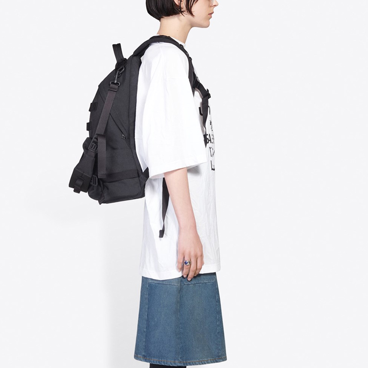 Purchase (W) 巴黎世家多语言印花标志白色T恤 - 标准版型 641532TJVI39040