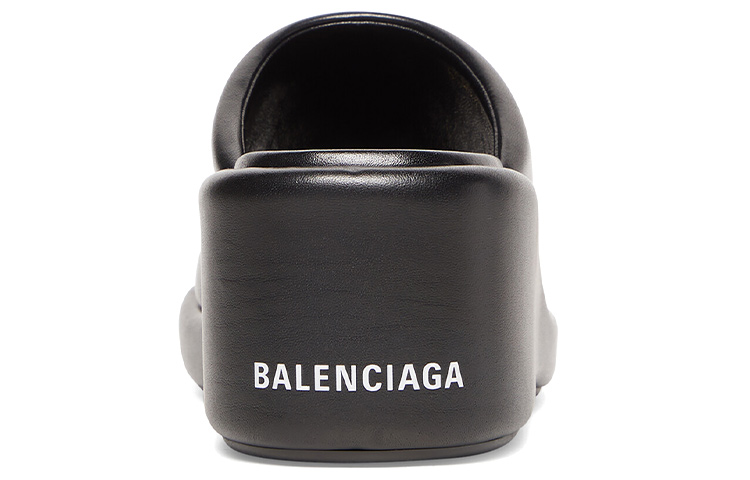 Shop (W) Balenciaga Nappa Rise Wedge 'Hitam' 694082WBDA11090