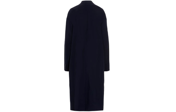 Lookbook (W) 巴黎世家海军蓝单排扣口袋风衣 663044TKO294100