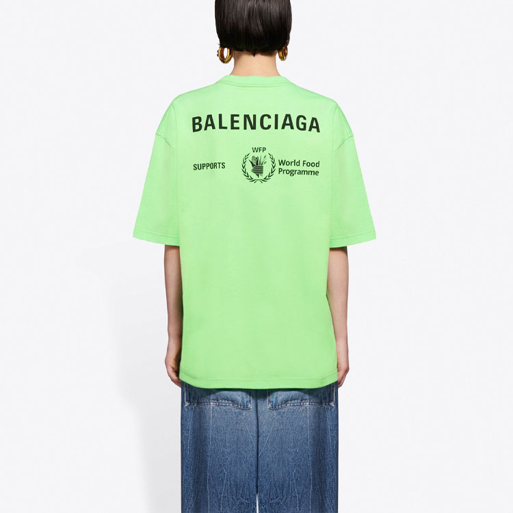 (Women) Balenciaga Neon Green SS21 Vintage Cotton Mid-Fit Tee 612965THV844162 圖 6