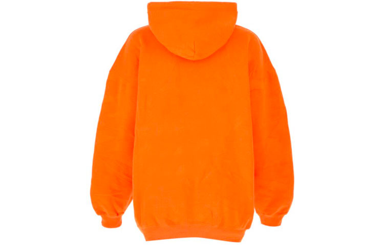 (Women) Balenciaga Neon Orange Letter Print Hoodie 578135TJVI67513 圖 3