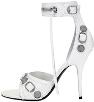 (Women) Balenciaga Cagole 110mm Sandals 'White Arena Lambskin' 743057WAD4E9081 (Women) Balenciaga Cagole 110mm Sandals 'White Arena Lambskin' 743057WAD4E9081