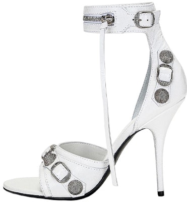 (Women) Balenciaga Cagole 110mm Sandals 'White Arena Lambskin' 743057WAD4E9081 Buy (Women) Balenciaga Cagole 110mm Sandals 'White Arena Lambskin' 743057WAD4E9081