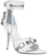 (W) Balenciaga Cagole 110mm Sandal 'Kulit Anak Domba Putih Arena' 743057WAD4E9081
