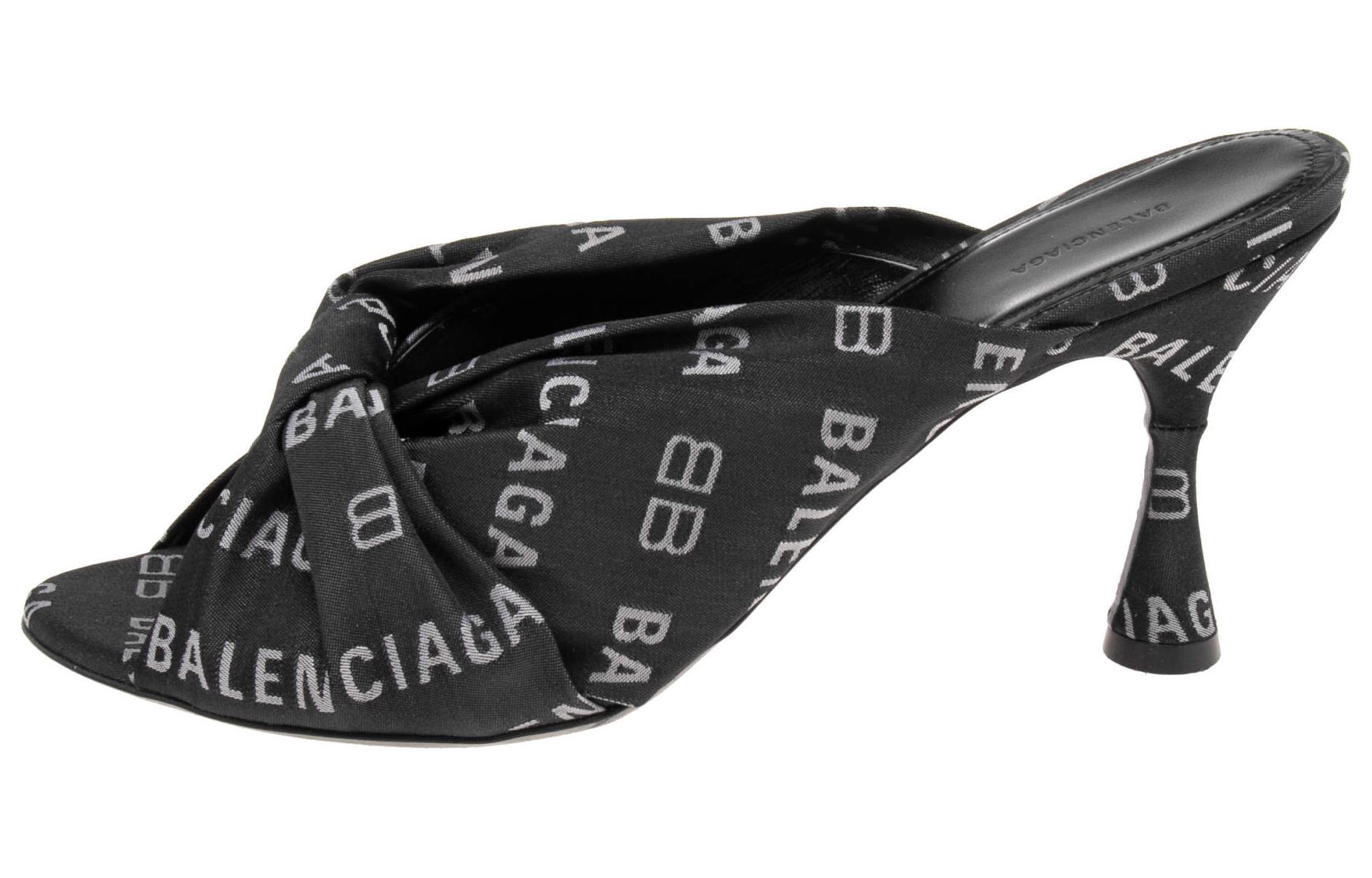 (Women) Balenciaga Open Toe High Heel 'Butterfly Knot Black' 623334W2BX01090