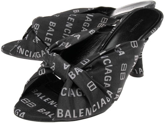 (Women) Balenciaga Open Toe High Heel 'Butterfly Knot Black' 623334W2BX01090 Order (Women) Balenciaga Open Toe High Heel 'Butterfly Knot Black' 623334W2BX01090